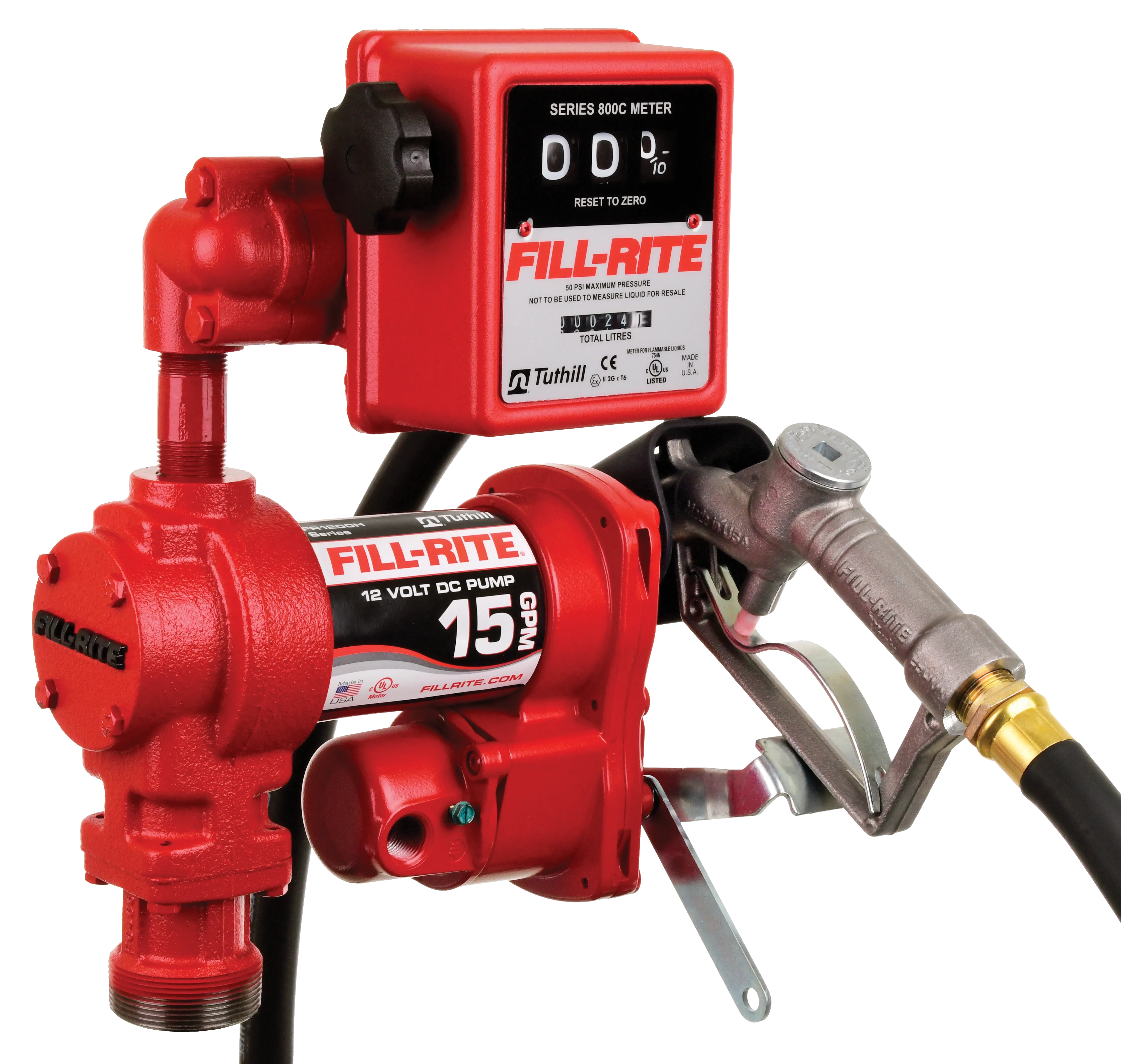 Fill-Rite&#xAE;&#x20;DC&#x20;15&#x20;GPM&#x20;Heavy&#x20;Duty&#x20;Fuel&#x20;Transfer&#x20;Pump&#x20;with&#x20;Mechanical&#x20;Meter&#x20;and&#x20;Manual&#x20;Nozzle